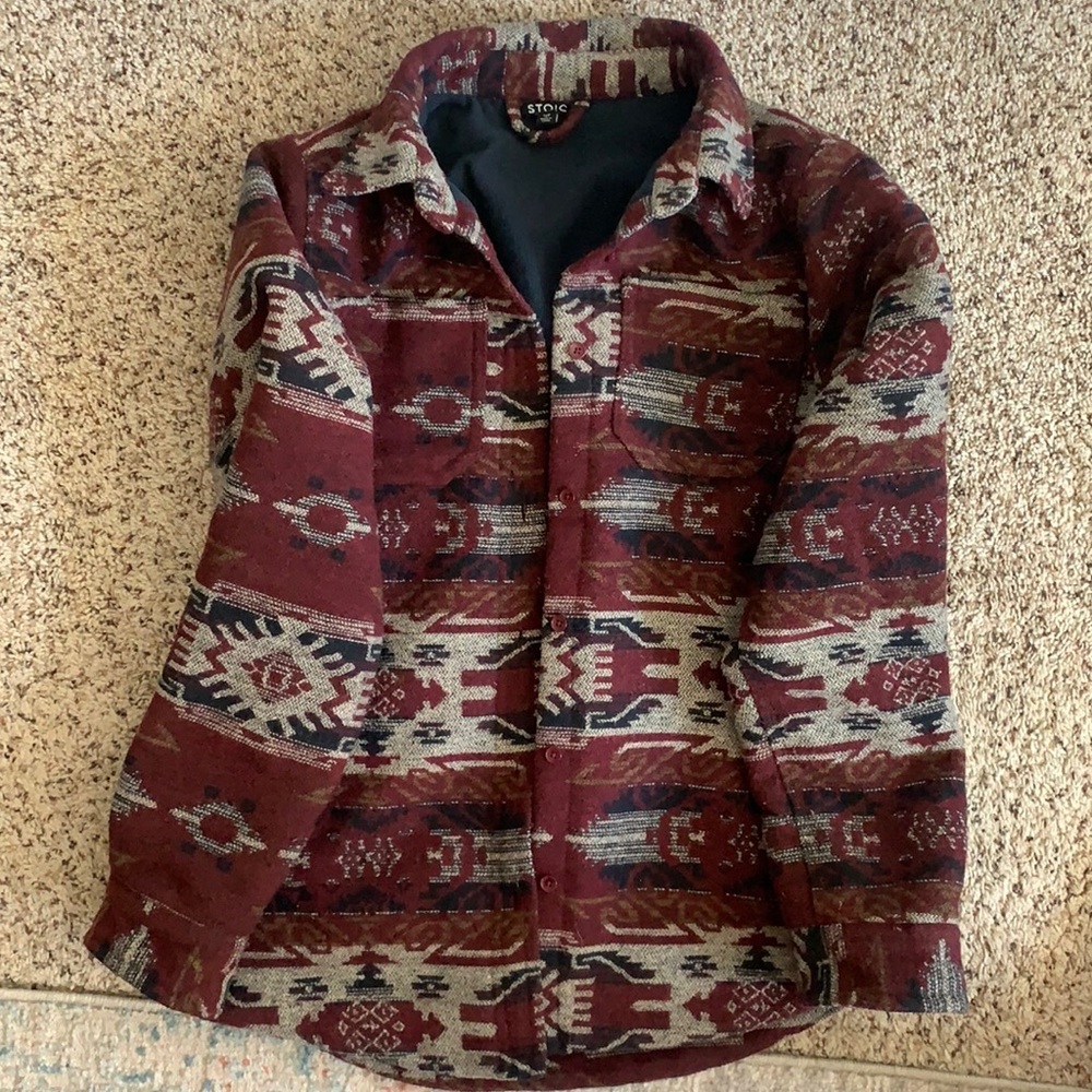 Women’s aStoic fleece lined flannel button up